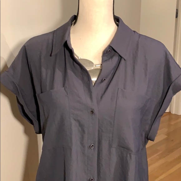 b New York Charcoal Button Down Shirt - Picture 4 of 9